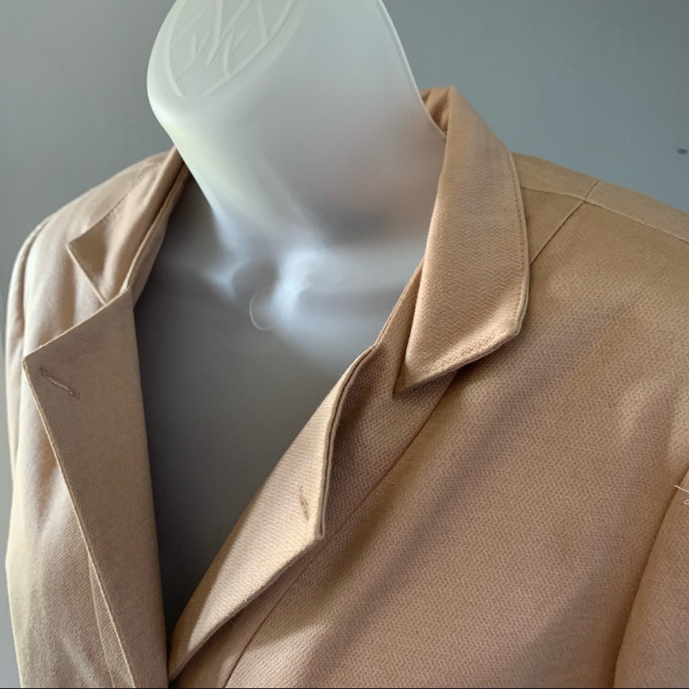 Etcetera Tan 3 Button Down Collared Blazer | 8 - image 5